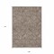 Homeroots 9' X 12' Brown And Beige Floral Washable Indoor Outdoor Area Rug 594615 - alternate 8