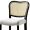 Homeroots 31" White and Black Fabric and Solid Wood Bar Height Bar Chair 632470 - alternate 5