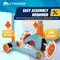 Outdoorcruiser Outdoor Cruiser 3-Wheel Kids Scooter, LED Lighted Wheels, Adjustable T-Bar, Ages 3-8, Aqua/Orange OCKSA678 - alternate 12