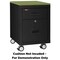 Fireking 1-Hr Fire rated, Mobile Pedestal, Ltr/Lgl file Drawer Black 2M1822-1BL - alternate 5