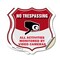 Signmission No Trespassing Shield Sign All Activitie, 4 inch X 4 inch, Vinyl Decal, 2PK SHI-D-2PACK-4-421 - alternate 1