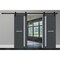 Sartodoors Sturdy Double Barn Door Solid Core Modern Interior VEREGIO7288DB-ANT-36 - alternate 1