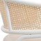 Leisuremod Ervilla Dining Chair with White Powder Coated Steel Legs and Wicker Back, Beige ECW-20BG - alternate 10