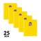 C-Line Products 8-1/2" x 11" Yellow Two-Pocket Heavyweight Poly Portfolio Folder, 25EA/BX, 6BX/CT 33956-BX - alternate 5