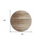 Homeroots 8' Brown Beige And Ivory Round Striped Washable Indoor Outdoor Area Rug 597231 - alternate 8