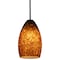 Access Lighting Champagne, Pendant, Oil Rubbed Bronze Finish, Brown Stone Glass 28012-1R-ORB/BRST - alternate 6