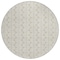 Homeroots 8' Beige And Ivory Round Ogee Washable Indoor Outdoor Area Rug 601526 - alternate 8