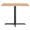 Flash Furniture Bennett 36 in Square Solid Wood Indoor Tabletop in Natural with 30 in x 30 in Dining Height GSF-SQ36-NAT-T3030-GG - alternate 9