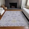 Homeroots 8' X 10' Lavender Purple And Gray Floral Washable Indoor Outdoor Area Rug 605482 - alternate 8