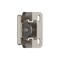 Amerock 1/2in 13 mm Overlay Single Demountable, Partial Wrap Satin Nickel Hinge - 1 Pair BPR8719G10 - alternate 1