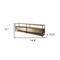 Homeroots 15in Brown Solid Wood Console Table 380226 - alternate 4
