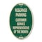 Signmission Reserved Parking Customer Service Representat, 12 In X 18 In Architectural, Heavy Gauge Aluminum A-OV-G-1218-23136 - alternate 1