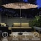 Villacera 9-Foot LED Outdoor Patio Umbrella, Beige 83-OUT5420 - alternate 11