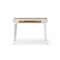 Homeroots 44" White and Natural Writing Desk With Three Drawers 543787 - alternate 9
