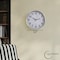 Clockswise 12-in Round Quartz Wall Clock Non-Ticking Battery Operated with Silent Sweep Movement,  QI004745.WT.12 - alternate 9