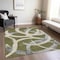Homeroots 3' X 5' Olive Green Beige And Gray Abstract Washable Indoor Outdoor Area Rug 599142 - alternate 8