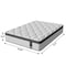 Homeroots 10" Twin Foam Hybrid Mattress 719530 - alternate 7