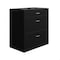 Space Solutions 30 in.W 3 Drawer Lateral File Cabinet for Home/Office, Fits Letter/Legal Sizes, Black 25070 - alternate 1