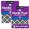 Nordic Pure 20x20x4 Plus Carbon Pleated Air Filter, High Capacity, MERV 8, 2 PK 20x20x4PM8C-2 - alternate 1