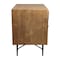 Homeroots 28" Natural Two Drawer Distressed Carved Geometric Solid Wood Nightstand 569606 - alternate 8