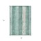 Homeroots 5' X 8' Pale Aqua And Teal Blue Striped Washable Indoor Outdoor Area Rug 617849 - alternate 7