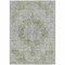 Homeroots 8' X 10' Olive Green Floral Medallion Washable Indoor Outdoor Area Rug 607911 - alternate 9