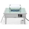 Leisuremod Walbrooke Outdoor Patio Aluminum Square Fire Pit Side Table with Lid and Fire Glass, White WW-27-GL - alternate 10