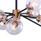Vaxcel Orbit 32-in W Bronze and Brass Sputnik Ceiling Light Clear Glass C0238 - alternate 9