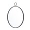 Homeroots 28" Black Round Iron Framed Accent Mirror 485021 - alternate 6
