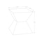Monarch Specialties Accent Table 25"h, Indoor or Outdoor, Side Table, Nightstand, Bedroom, Living Room, Black, Modern I 4127 - alternate 4