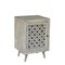 Homeroots 30" Gray Solid Wood Nightstand 489576 - alternate 7