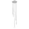 Z-Lite Forest 5 Light Chandelier, Brushed Nickel, 12 In W x 23.75 In H 919MP24-5R-BN-LED - alternate 1