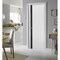Sartodoors Solid Interior French, Planum 0040 White Silk with Black Glass, Single Regular Panel Frame Trims Ha PLANUM0040ID-WS-2884 - alternate 5