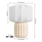 Jonathan Y Leola 10 in. Modern Contemporary Ceramic Fluted Mini w/Ribbed Cocoon Pumpkin Shade LED Table Lamp, Al JYL4202A - alternate 9