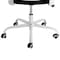Elama High Back Adjustable Mesh and Fabric Office Chair in Black on White with Adjustable Head Rest ELM-F-936WKD - alternate 7