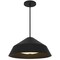 Homeroots 22" Black Aluminum Geometric LED Dimmable Outdoor Pendent Hanging Light 683466 - alternate 1