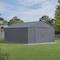 Arrow Classic 12 x 14 x 8 ft Charcoal Steel Storage Shed CLG1214CC - alternate 15