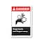 Signmission OSHA Sign, Keep Hands & Fingers Away, Size: 14in X 10in Rigid Plastic Sign, 10" W, 14" L, Landscape OS-CL-P-1014-L-19971 - alternate 1