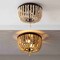 Jonathan Y Allison 10" 2-Light Shabby Chic Farmhouse Wood Beaded/Metal LED Flush Mount, Black/Cream JYL9074B - alternate 7