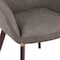Leisuremod Elias Dining Chair Upholstered in Leather Velvet and Powder Coated Iron Legs EDC21BR - alternate 9