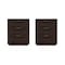 Manhattan Comfort Evelyn Nightstand in Brown - Set of 2 2-NS013-BR - alternate 8