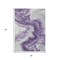 Homeroots 3' X 5' Purple And Silver Abstract Washable Indoor Outdoor Area Rug 618340 - alternate 7
