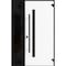 Vdomdoors Front Exterior Prehung Steel Door Ronex0144 Grey Sidelight Exterior Window Sidelite Entry Metal RONEX0144EXD-GRE-W36+16 X H80-LH-I - alternate 1