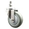 Service Caster 4 Inch 316SS Gray Polyurethane Wheel Swivel 12mm Threaded Stem Caster SCC SCC-SS316TS20S414-PPUB-M1215 - alternate 1