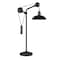 Homeroots 33" Black Metal Adjustable Desk Table Lamp With Black Dome Shade 524294 - alternate 1