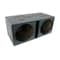 Deejay Led Double 15-in Center Port Vented Round Empty Car Bass Speaker Box w/Epoxy Coated Exterior 2X15EPOXY - alternate 4