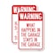 Signmission What Happens in the Garage Stays in the Garage, 18'' X 24'' 2 Signs, Heavy Gauge Aluminum, 2PK A-1824-2PACK-22703 - alternate 1