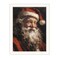 Homeroots Old World Santa Claus White Framed Wall Art 572090 - alternate 5