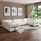 Homeroots White Italian Leather Power Reclining U Shaped Eight Piece Corner Sectional With Console 634671 - alternate 6