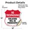 Signmission No Trespassing Shield Sign Violators Wil, 18 Inch X 18 Inch, Vinyl Decal SHI-D-18-418 - alternate 4